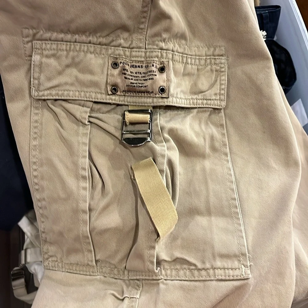 Polo Jeans Co Ralph Lauren RL Cargo Pants vintage Mens Size 38x32